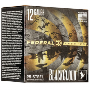 Federal PWBX1421 Black Cloud FS Steel 12 Gauge 3" 1- 1/4 oz 1 Shot 25 Rounds