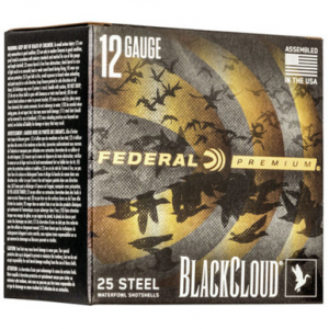 Federal PWBX1424 Black Cloud FS Steel 12 Gauge 3" 1- 1/4 oz 4 Shot 25 Rounds