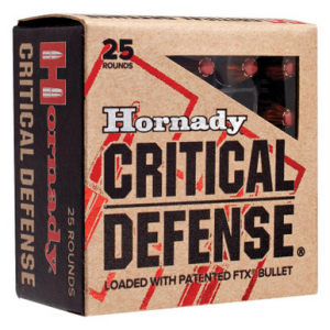 Hornady 90500 Critical Defense 357 Magnum 125 GR FTX 25 Rounds