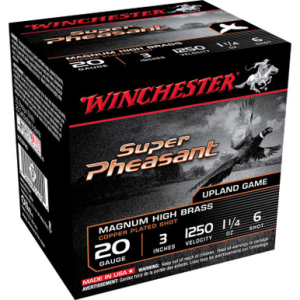 Winchester X203PH6 Super Pheasant HV HB 20 Gauge 3 1 1/4 Oz 6 Shot 25 Rounds chester X203PH6 Super Pheasant HV HB 20 Gauge 3 1 1/4 Oz 6 Shot 25 Rounds Ammo