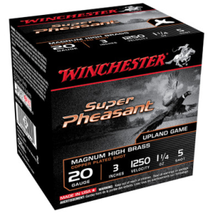 chester X203PH5 Super Pheasant Magnum HB 20 Gauge 3 1 1/4 Oz 5 Shot 25 Rounds Ammo