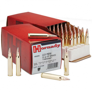 Hornady 80255 Custom 223 55 GR Spire Point 50 Rounds
