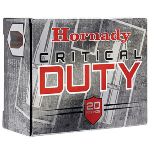 Hornady 90216 Critical Duty 9mm +P 124 GR FlexLock 20 Rounds