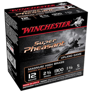 Winchester X12PH5 Super Pheasant 12 Gauge 2.75 1-3/8 Oz. 5 Shot 25 Rounds chester X12PH5 Super Pheasant 12 Gauge 2.75 1-3/8 Oz. 5 Shot 25 Rounds Ammo