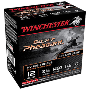 Winchester X12PHV6 Super Pheasant HV 12 Gauge 2.75 1 3/8 Oz 6 Shot 25 Rounds chester X12PHV6 Super Pheasant HV 12 Gauge 2.75 1 3/8 Oz 6 Shot 25 Rounds Ammo
