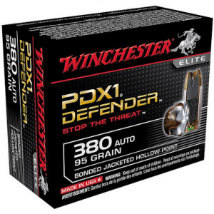 chester Defender Ammunition 380 ACP 95GR Bonded Jacketed HP Box Of 20 Ammo