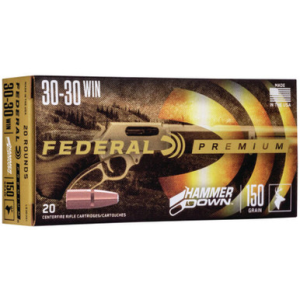 Federal LG30301 Premium HammerDown 30-30 Win 150 GR Bonded SP 20 Rounds eral LG30301 Premium HammerDown 30-30 Win 150 GR Bonded SP 20 Rounds Ammo