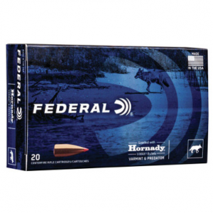 Federal V65CRDVM95 Varmint & Predator 6.5 Creedmoor 95 GR V-Max 20 Rounds