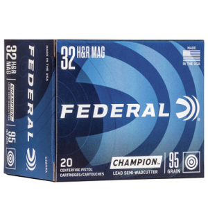 Federal C32HRA 32 H&R Mag 95 GR LSWC 20 Rounds
