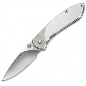 Buck 0327SSS-B Nobleman Folding Knife with Single Drop-point 2.63" Blade