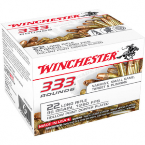 chester 22LR333HP USA 22LR 36 GR HP 333 Rounds Ammo