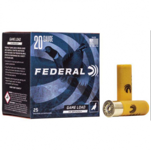 ERAL H258 6 Federal 20 Gauge 3 1-1/4 Oz. #6 Shotgun Shells 25 Rounds Ammo