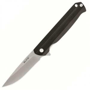 Buck Knifes 251 Langford Folding 3.375" Drop Point 7Cr17MoV Stainless Satin Blade G-10 Handle Black
