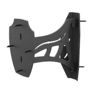 Skull Hooker Corner Shoulder Mount Display Steel Black