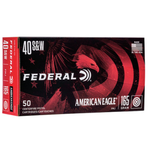 eral AE40R3 American Eagle 40 S&W 165 GR FMJ 50 Rounds Ammo