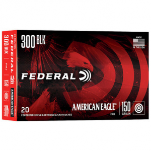 eral American Eagle .300 Blackout 150GR FMJ 20 Rounds Ammo