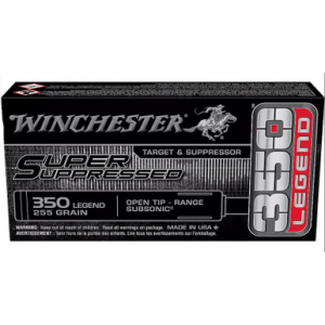 chester Super Suppressed .350 Legend Open Tip Range 255GR SUP350 20 Rounds Ammo