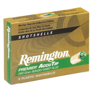 Remington PRA20M Premier Accutip Slug 20 Gauge 3 260 GR 5 Rounds ington PRA20M Premier Accutip Slug 20 Gauge 3 260 GR 5 Rounds Ammo