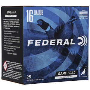 eral H1636 GameShok Upland 16 Gauge 2.75 1 1/8 Oz 6 Shot 25 Rounds Ammo