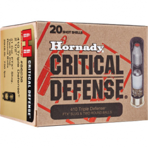 nady 86238 Critical Defense 410 Gauge 2.5 2RB 1 Slug 20 Rounds Ammo