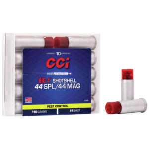CCI Pest Control Big 4 Shotshell Aluminum 44 Spl/Rem Mag 4 Shot Size