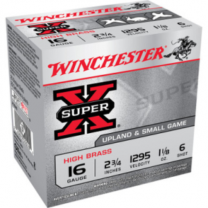 chester X16H6 SuperX HB 16 Gauge 2.75 1 1/8 Oz 6 Shot 25 Rounds Ammo