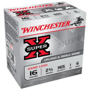chester XU166 SuperX Game Load 16 Gauge 2.75 1 Oz 6 Shot 25 Rounds Ammo