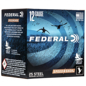 Federal WF1421 SpeedShok Steel 12 Gauge 3" 1- 1/4 oz 1 Shot 25 Rounds