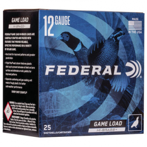 eral H1266 GameShok Upland 12 Gauge 2.75 1 1/4 Oz 6 Shot 25 Rounds Ammo