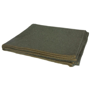 Fox Outdoor 60" x 80" Wool Camp Blanket, Olive Drab 818-5