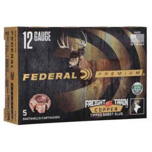Federal 12 Gauge 2 3/4 Inch 300 gr Freight Train Sabot Slugs 5 Rounds