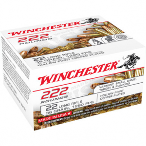 chester 22LR222HP USA 22LR 36 GR HP 222 Rounds Ammo