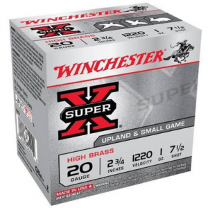 chester X207 20 Gauge Super-X 2.75 #7.5 Shot 1 Oz 25 Rounds Ammo