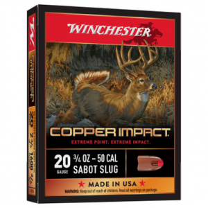chester Copper Impact 20 Gauge 2.75 Sabot Slug 5 Rounds Ammo