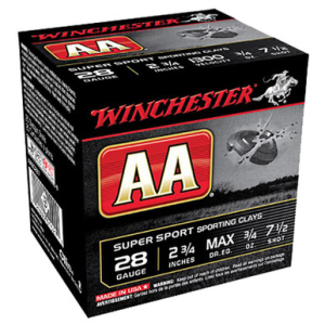 Winchester AASC287 AA SS 28 Gauge 2.75 3/4 Oz 7.5 Shot 25 Rounds chester AASC287 AA SS 28 Gauge 2.75 3/4 Oz 7.5 Shot 25 Rounds Ammo