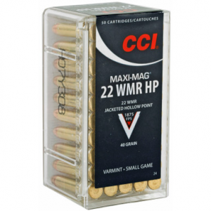 CCI 0024 Varmint MaxiMag 22 WMR 40 GR JHP 50 Rounds