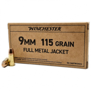 chester 9mm 115 GR FMJ 50 Rounds Ammo