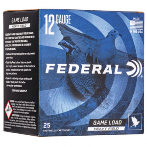 eral H12375 GameShok Upland 12 Gauge 2.75 1 1/8 Oz 7.5 Shot 25 Rounds Ammo