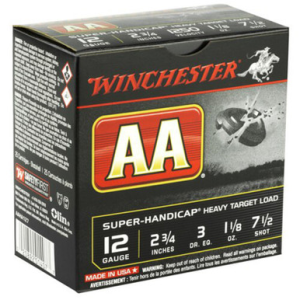 Winchester AAHA127 AA SH 12 Gauge 2.75 1 1/8 Oz 7.5 Shot 25 Rounds chester AAHA127 AA SH 12 Gauge 2.75 1 1/8 Oz 7.5 Shot 25 Rounds Ammo