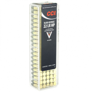  0056 Small Game Subsonic 22LR 40 GR HP 100 Rounds Ammo