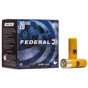 eral H2008 GameShok Upland 20 Gauge 2.75 7/8 Oz 8 Shot 25 Rounds Ammo
