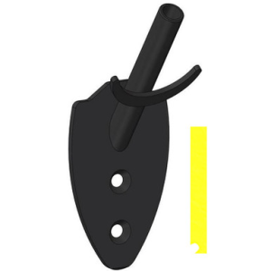 Skull Hooker HS SKH-FWM-BLK FLUSH WALL MOUNT - BLACK