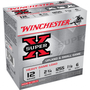 chester XU12H6 SuperX 12 Gauge 2.75 1 1/8 Oz 6 Shot 25 Rounds Ammo