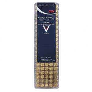  0030 MiniMag 22LR 40 GR CP RN 100 Rounds Ammo