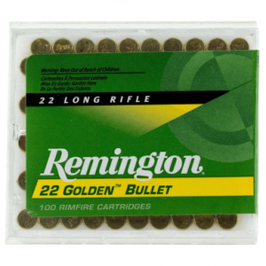 ington .22 LR Golden Bullet 40GR RN 100 Rounds Ammo