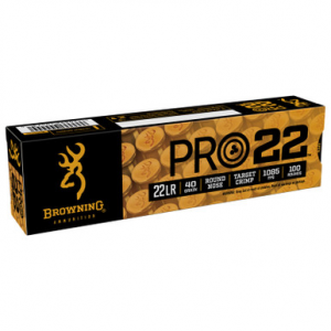 wning Pro22 .22 LR 40 Grain LRN 100 Rounds Ammo