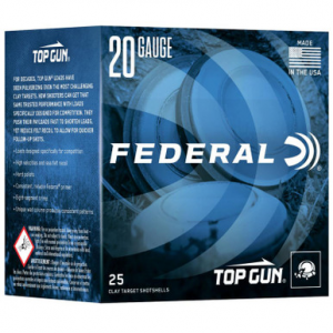 eral Top Gun 20 Gauge 7.5 Shot Size 25 Rnds 2 3/4 Ammo