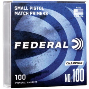FEDERAL #100 SMALL PISTOL PRIMERS 100 PACK