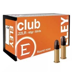 y Club Round Nose .22LR 40gr. 50 Rounds Ammo