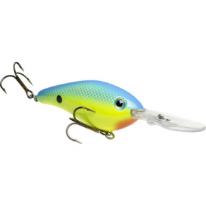 Strike King 6XD Hard Knock Crankbaits Chartreuse/Pink Blue Back